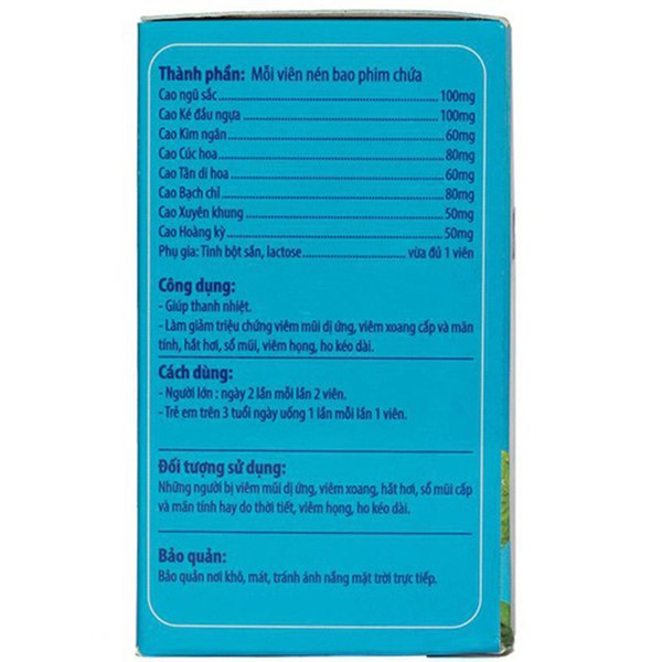 Agera Extra Kingphar - Hỗ Trợ Điều Trị Viêm Mũi, Viêm Xoang (Lọ 50 Viên)