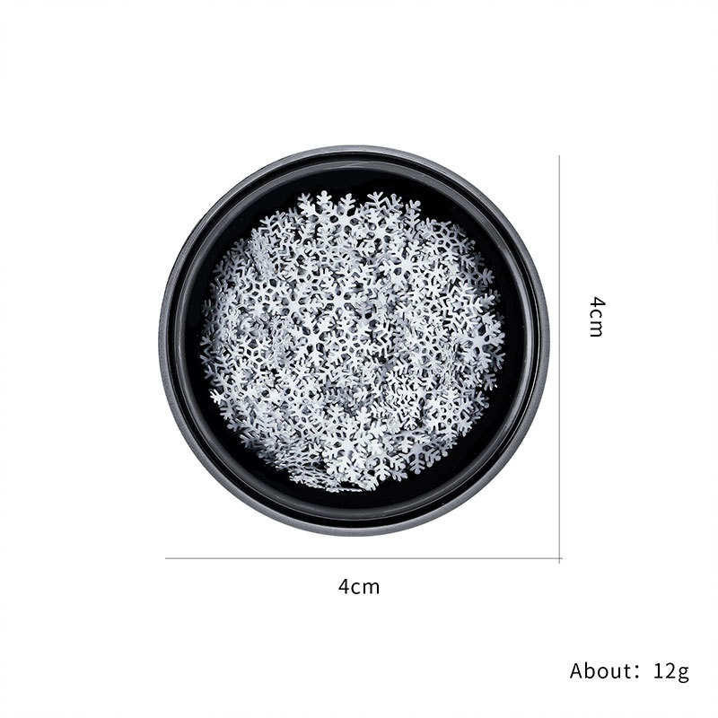 Kim Tuyến Lấp Lánh Màu Trắng Hình Tuần Lộc Giáng Sinh Nhiều Kích Cỡ Trang Trí Móng Tay Nghệ Thuật Thủ Công DIY