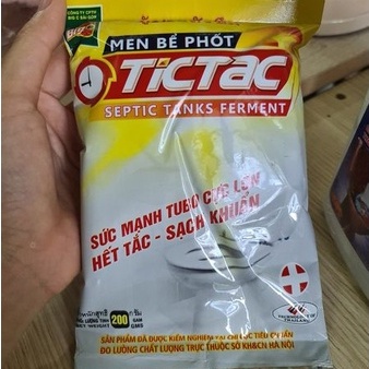 Men xử lý bể phốt Tic Tắc 200gr xử lý tắc nghẽn nhanh chóng