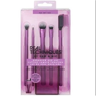 Real Techniques - Bộ 5 Cọ Trang Điểm Real Techniques Enhanced Eye Set For Shadow + Eyeliner + Mascara