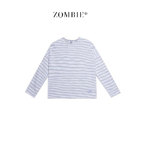 Áo ZOMBIE® Oversize Striped Sweater In W.Grey