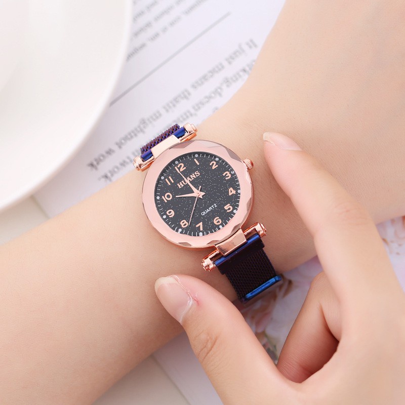 Women's Watch New Starry Sky Trend Korean Style Simple And Casual Elegant Student Watch Women's Watch Fashion