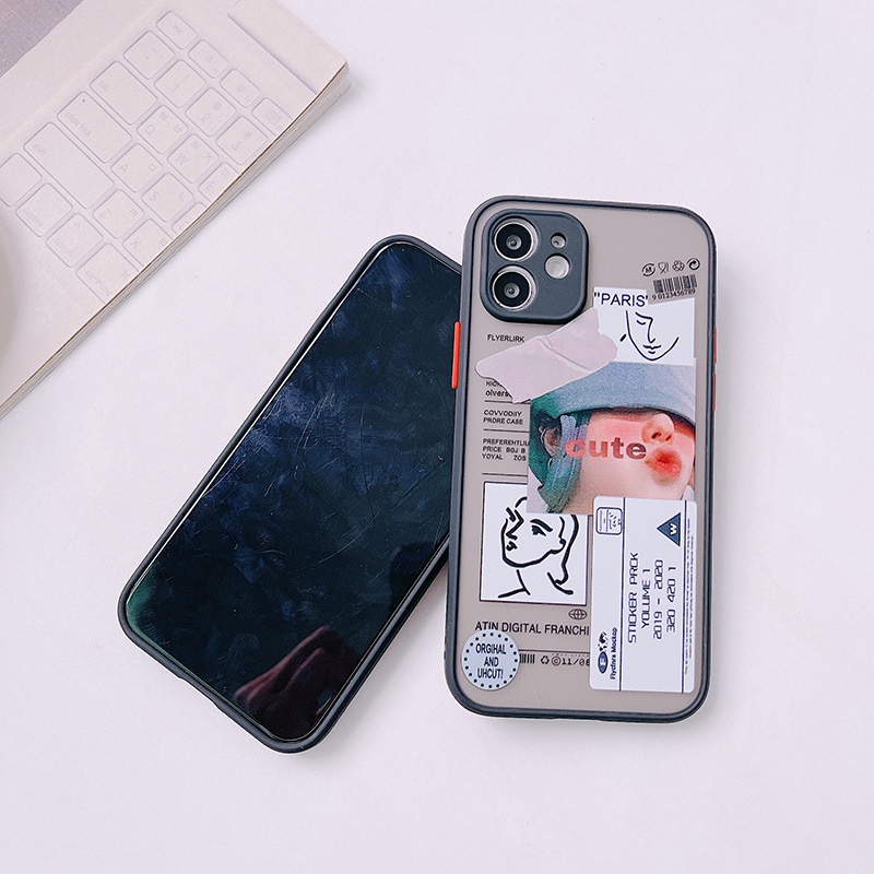 Ốp lưng iphone cặp PARIS có viền bảo vệ cam 6/6s/6plus/6splus/7plus/8plus/x/xs/xs max/11/11promax/12/12pro/12promax