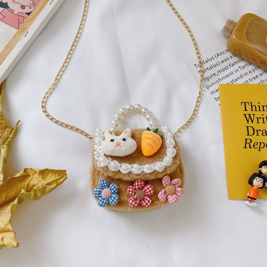 Túi nhựa mini quai ngọc siêu bền PH024 🌸Túi quai ngọc trai nhân tạo siêu hot🌸