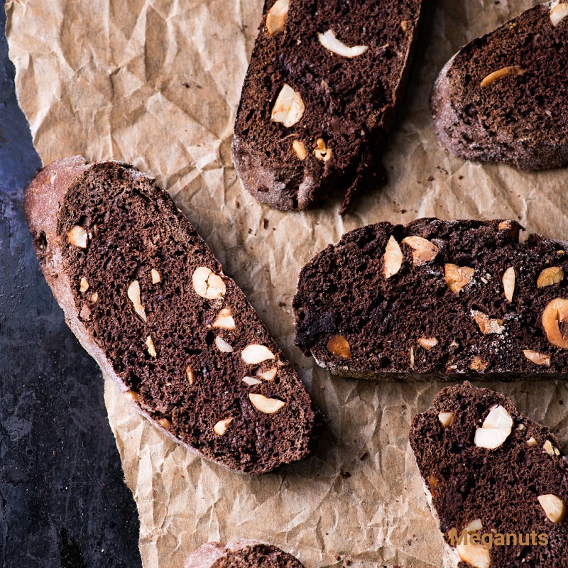 Bánh Biscotti ăn kiêng Mix 3 vị by Meganuts - Bánh Biscotti Nguyên Cám
