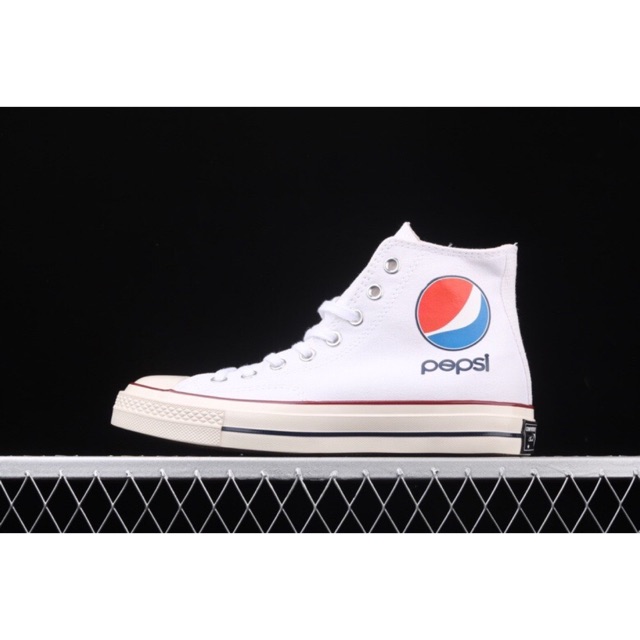 Giày Pepsi x Converse Chuck Taylor 1970S trắng, đen