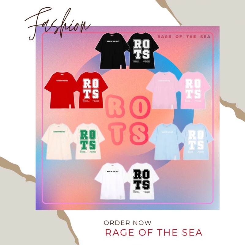 ÁO THUN COTTON BASIC BIGLOGO RAGE OF THE SEA