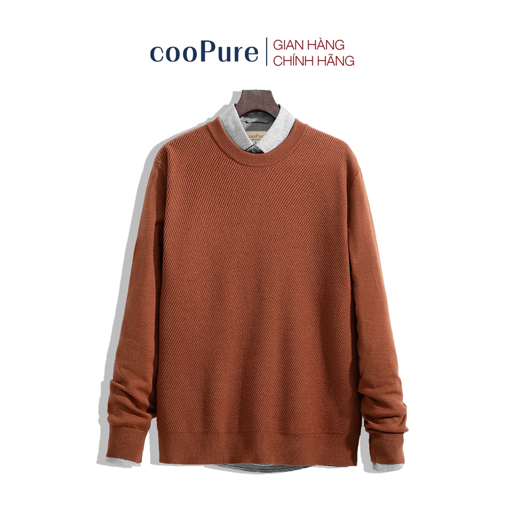Áo Len Dệt Angora Extrawarm cooPure NO.2615, áo len dệt chất liệu lông thỏ siêu ấm phom Slimfit NO.2615