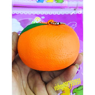 [CÓ VIDEO] ĐỒ CHƠI - MÓC KHÓA SQUISHY QUẢ QUÝT CỰC MỀM