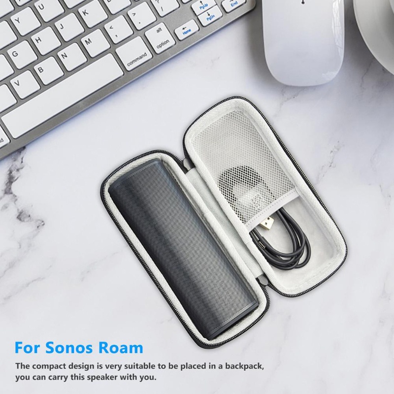 Túi Đựng Loa Sonos Roam Cứng Chống Sốc Chống Bụi Có Khóa Kéo Thời Trang Dùng Khi Đi Du Lịch