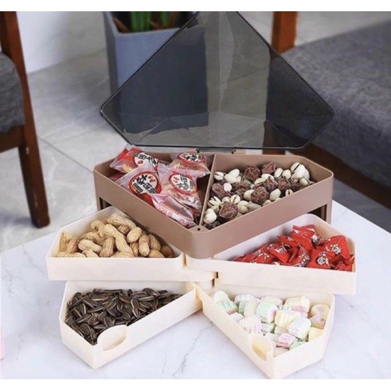 (Hàng loại 1)Hộp đựng mứt tết, hộp đựng bánh kẹo nhập khẩu cao cấp
