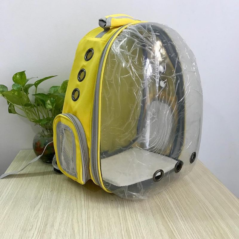 [Mã 44FMCGSALE1 giảm 10% đơn 250K] Thanh lí balo vận chuyển chó mèo trong suốt 159k - mới 100%