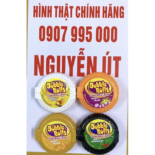 kẹo gum cuộn bubble rolls thái lan 56g