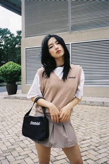 Váy ERRORIST xếp li 90s pleated xám/ đen/trắng