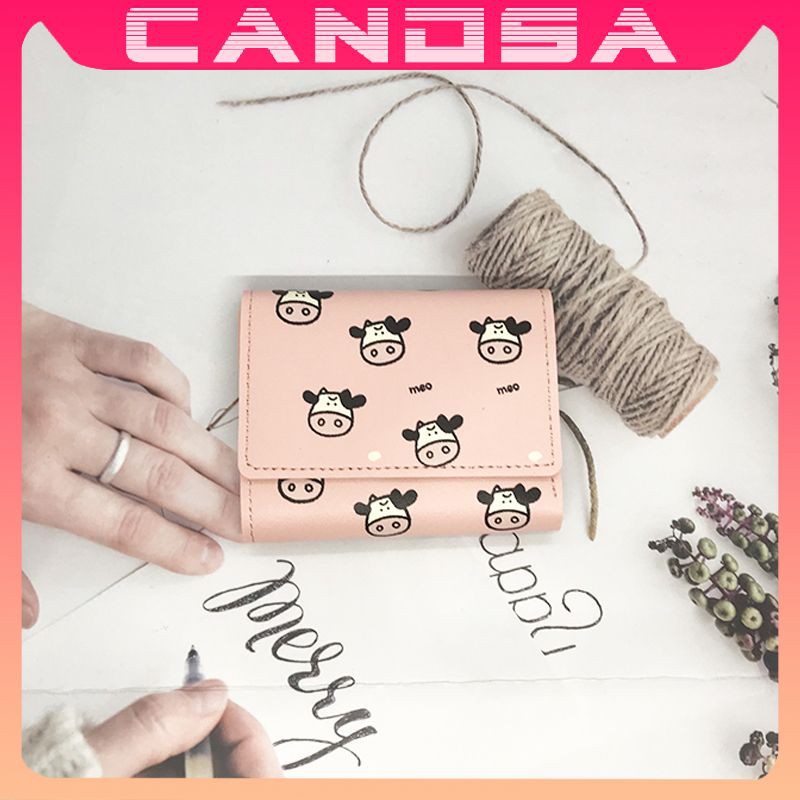 Ví nữ ngắn đẹp cầm tay mini nhỏ gọn bỏ túi nhiều ngăn dễ thương NG44