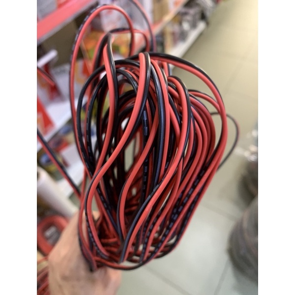 10m Dây điện đỏ đen  + Phích đực, cái