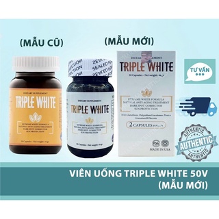Viên uống trắng da, chống nắng Triple White hộp 50 viên