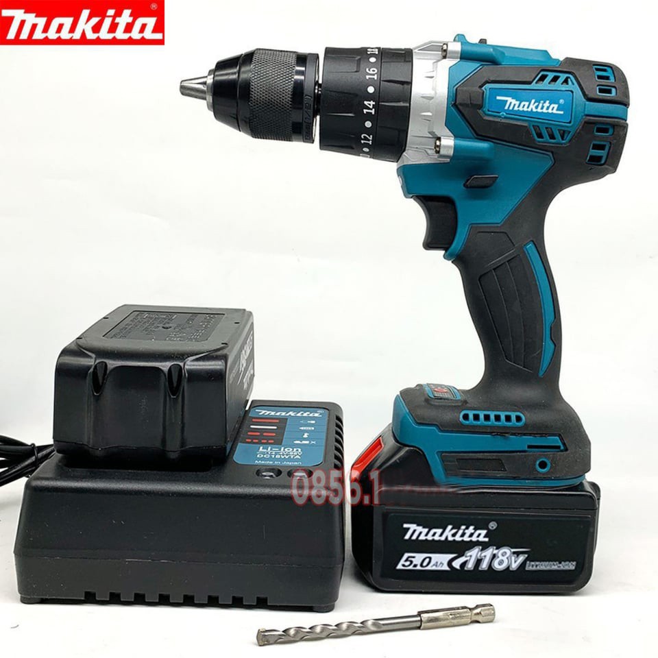 Máy Khoan Pin MakiTa 118V 3 Chức Năng Lõi Đồng Không Chổi Than