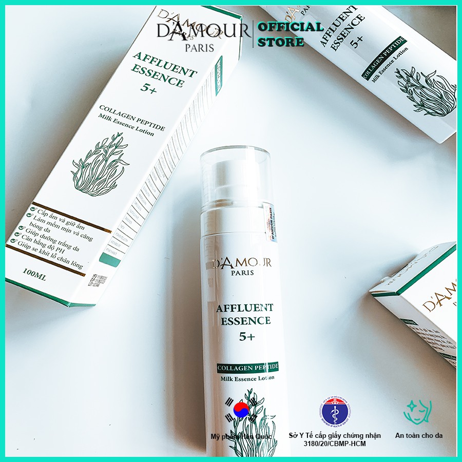 Xịt dưỡng da cấp, giữ ẩm AFFLUENT ESSENCE 5+ (100ml) D'Amour Paris - HA(Loại 1), PHA, AHA... | BigBuy360 - bigbuy360.vn