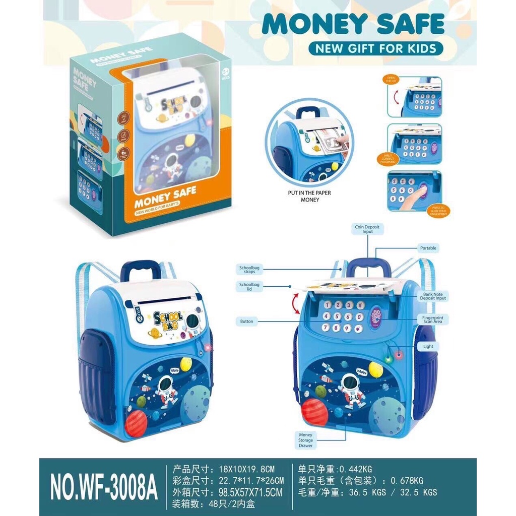 Két sắt mini đồ chơi thông minh