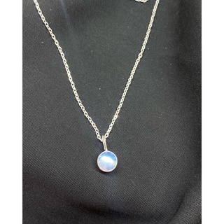 Dây chuyền kèm mặt 950 bạc moonstone!