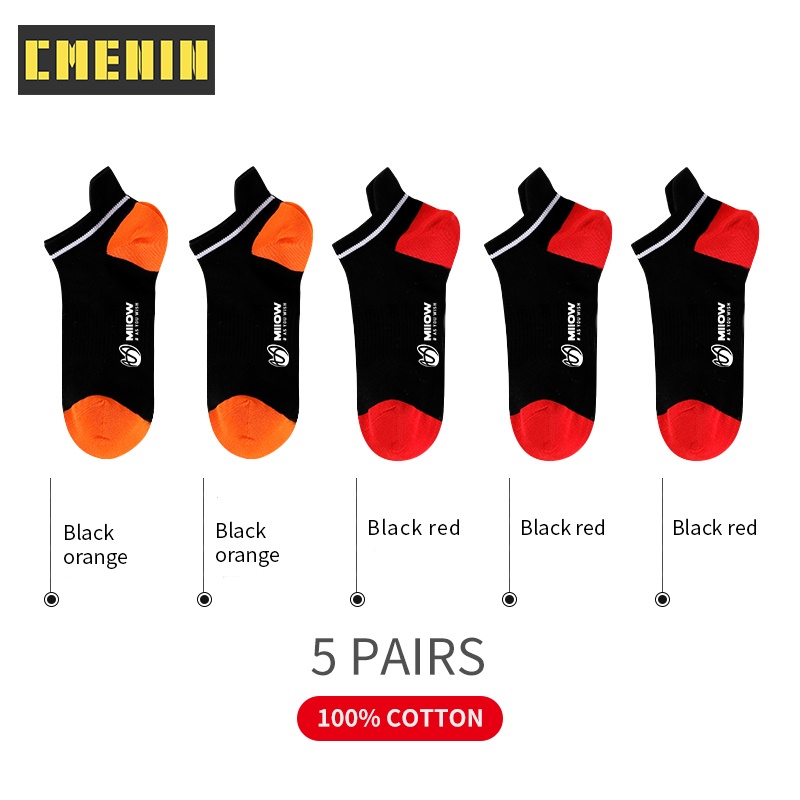 Bộ 5 Đôi Vớ Thể Thao Bằng Cotton Thời Trang Cho Nam MQL1A20068