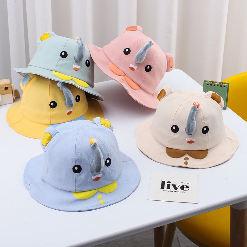 Mũ vành tròn hươu cao cổ, voi 3D cho bé từ 6 tháng - 3 tuổi