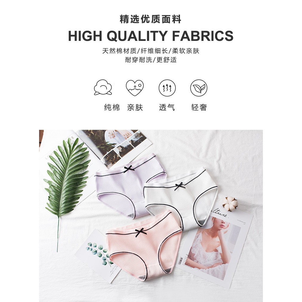 Quần lót vải Cotton mềm thiết kế dễ thương cho bé gái | BigBuy360 - bigbuy360.vn