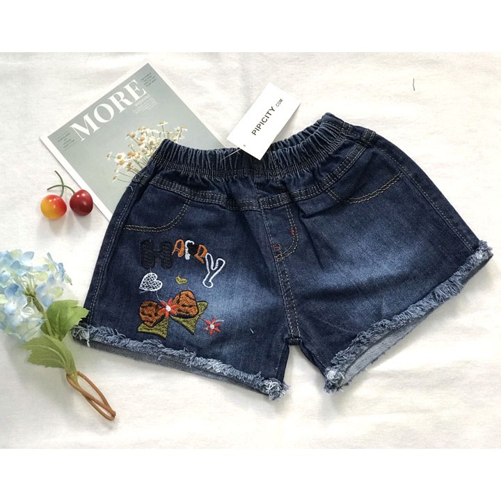 Quần sọt jean bé gái FreeSize từ 15-17kg - QG9