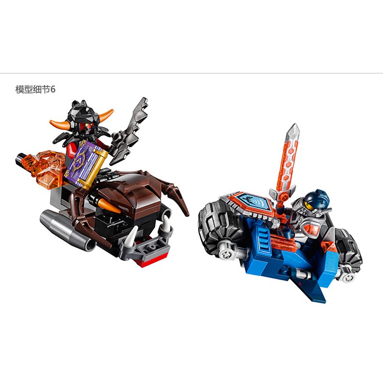 Đồ chơi lắp ráp xếp hình Non lego nexo knights thành trì di động Bela 10490.