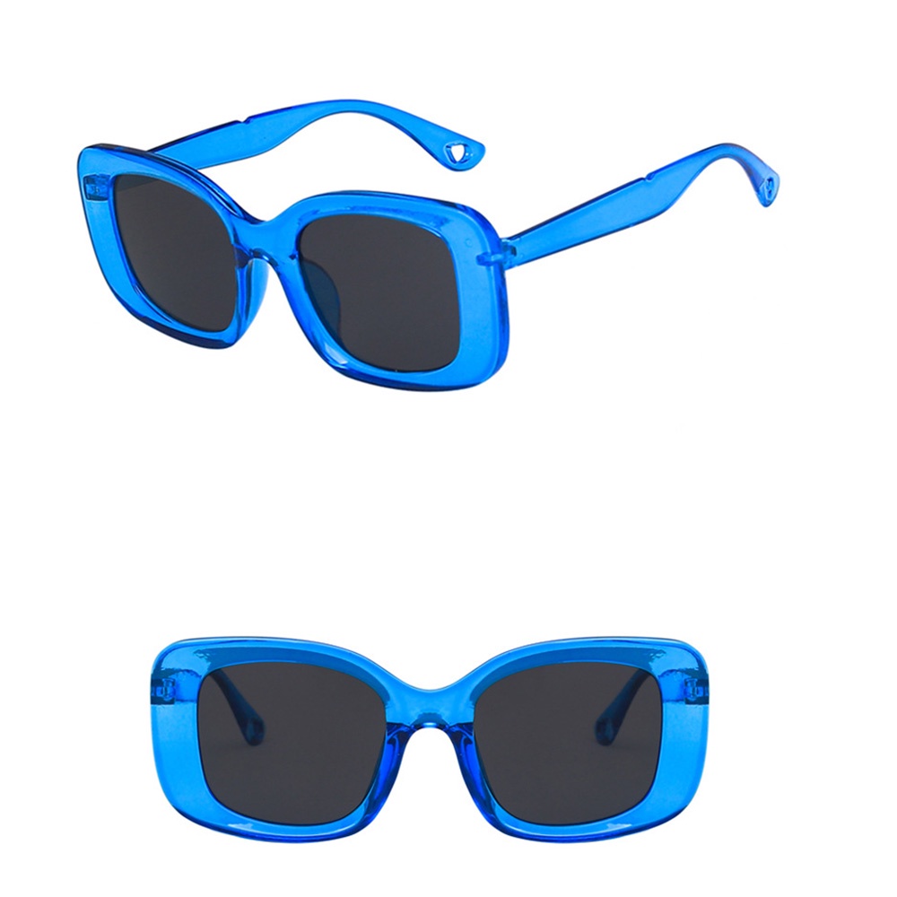 Kính Mát Tròng Vuông Gọng Lớn Trong Suốt Chống Tia UV400 Phong Cách Cổ Điển Thời Trang Cho Nam Và Nữ