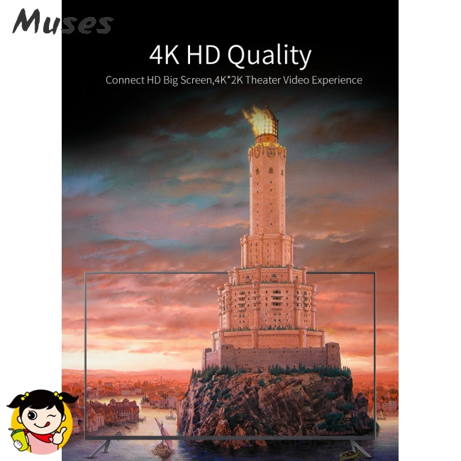 Muse07 Dụng cụ đầu đọc thẻ nhớ SD TF nhiều đầu cắm tiện dụng HDMI 4K HD USB 3.0 USB-C
