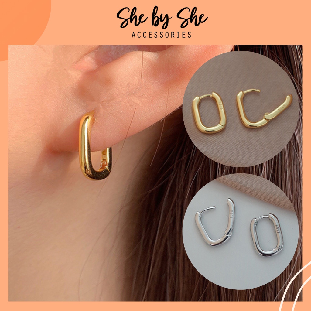 Khuyên tai bạc 925 bền đẹp thời trang SHEBYSHE - K63