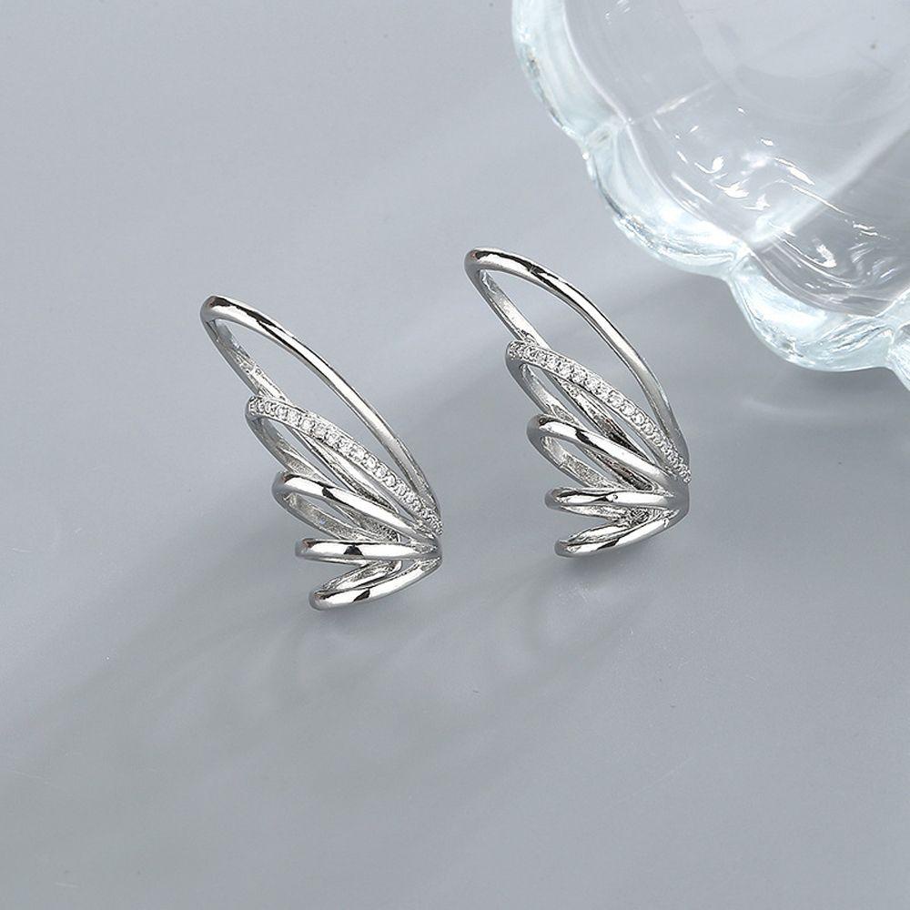 Bông Tai Dạng Kẹp Không Xỏ Lỗ Phong Cách Vintage Thanh Lịch Cho Nữ