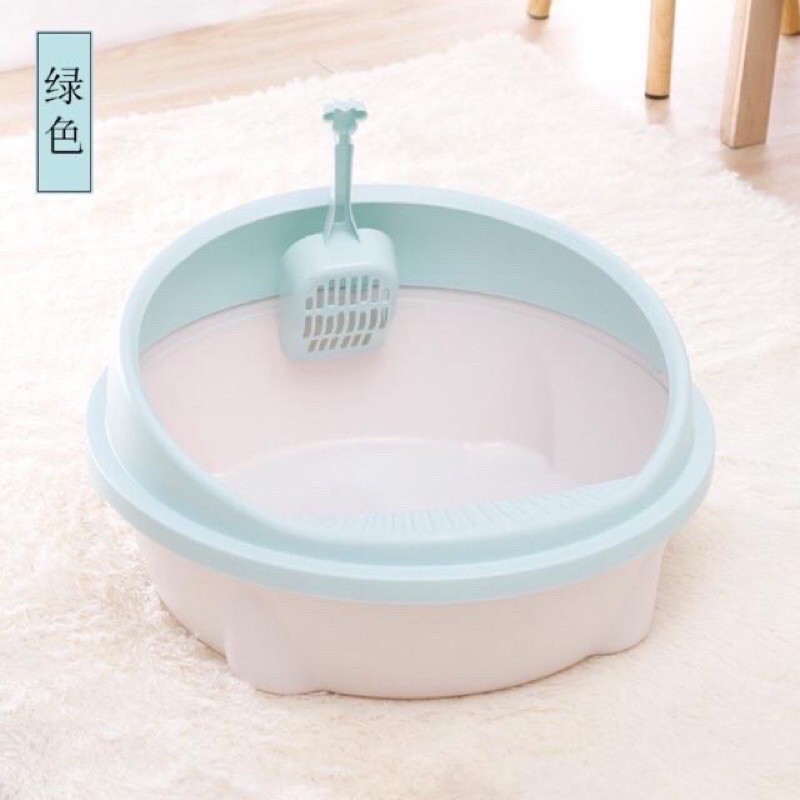 Khay vệ sinh cho mèo cao cấp hình Elip size 40.36.18 Cm