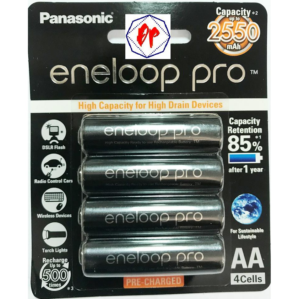 PIN SẠC PANASONIC ENELOOP PRO 2550MAH (4PCS) CHÍNH HÃNG