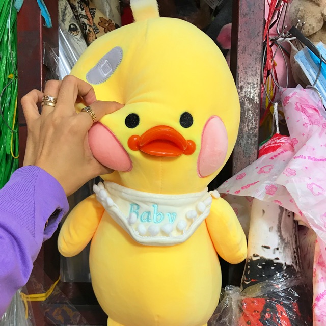 VỊT MÁ HỒNG Baby 40cm,Chất Miniso Mềm Nhũng Cao Cấp