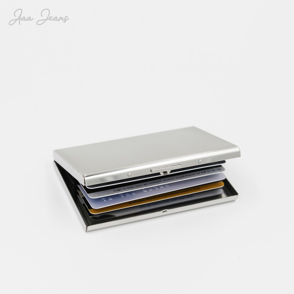 Hộp Đựng Thẻ Aaa Jeans - Name Card Holder Thép Không Gỉ Cao Cấp Aaa Jeans