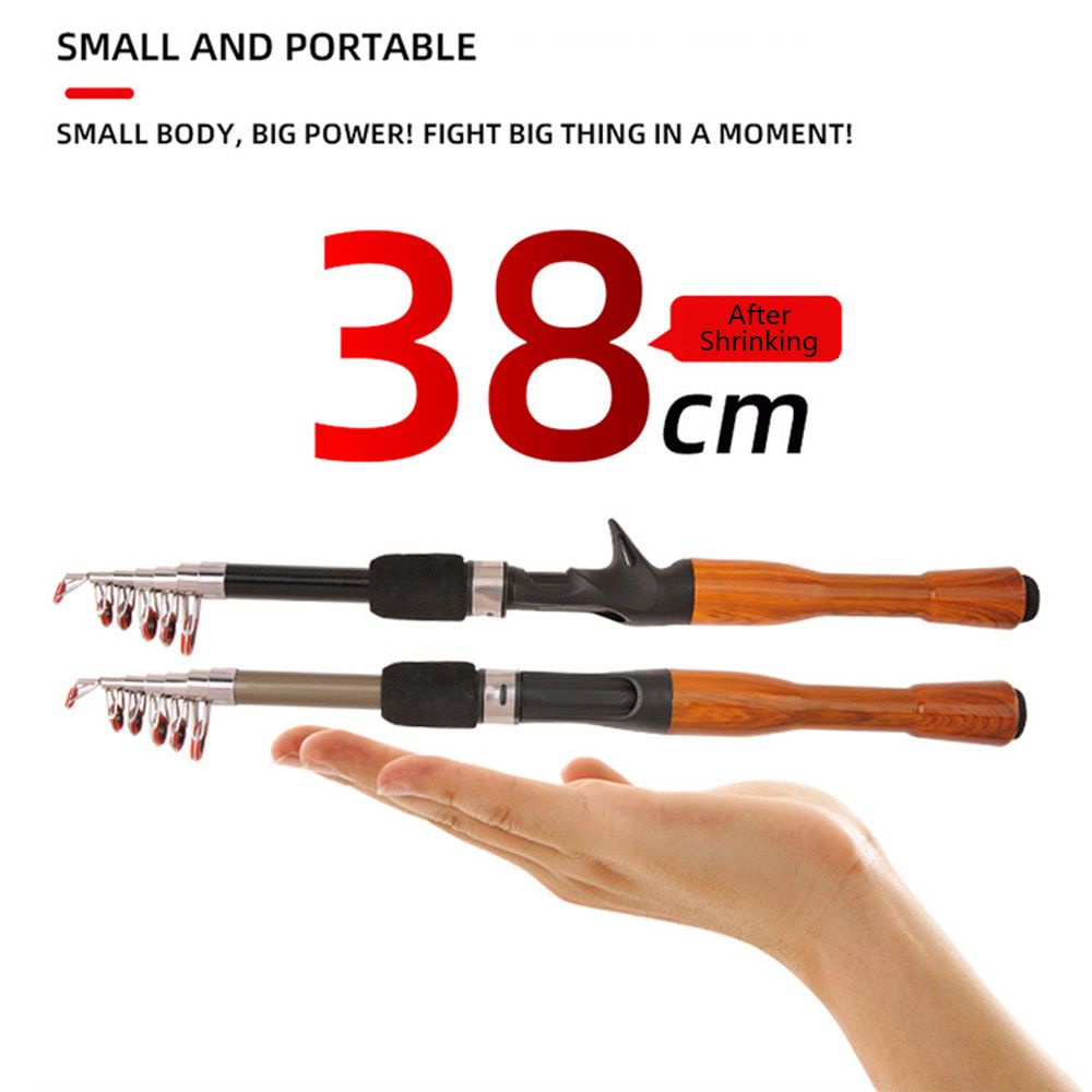 Cần câu cá mini cầm tay 1.3m 1.6m 1.8m tiện dụng