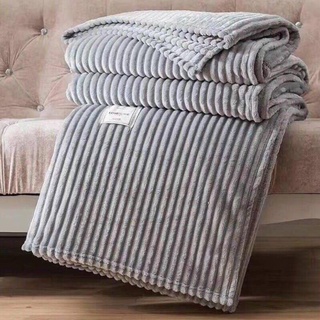 Chăn Tuyết Kẻ Tăm Thu Đông Mềm Mịn Nhập Khẩu Full 9 Màu (Kích Thước 2mx2m3 Nặng 1kg4)