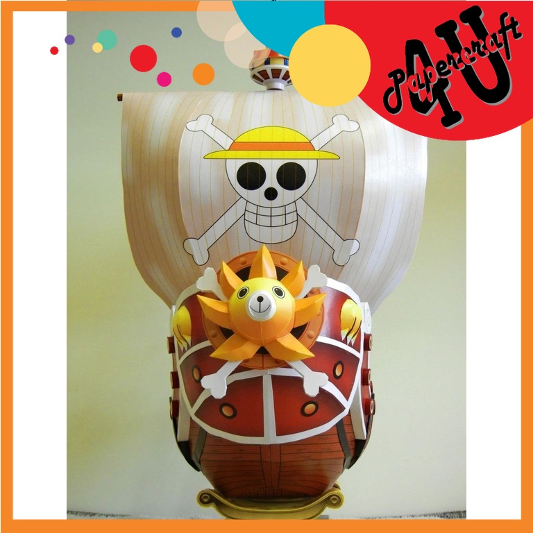 Mô hình giấy 3D  Tàu Thousand Sunny - One Piece