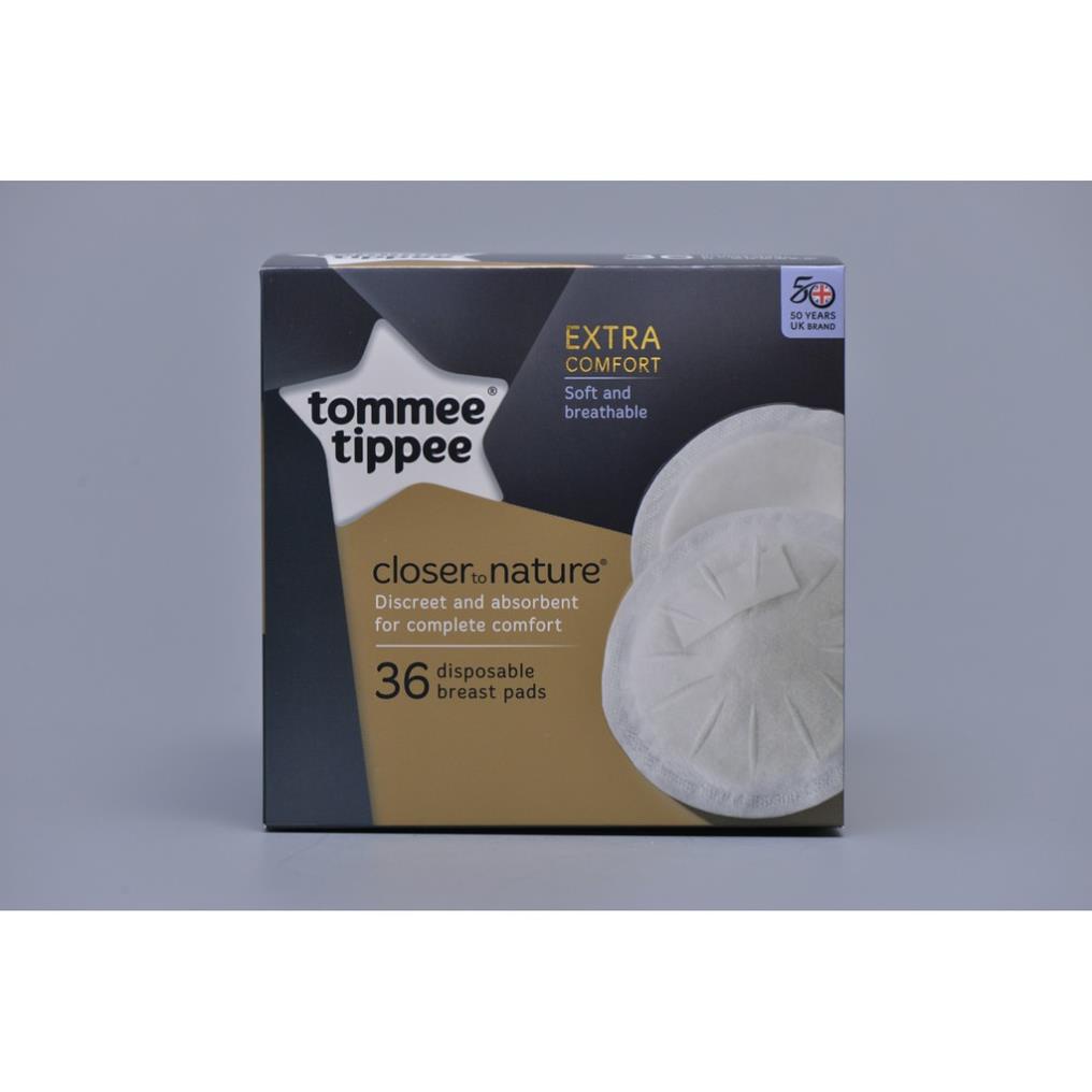Miếng lót thấm sữa dành cho các mẹ sau sinh và đang cho con bú, hộp 36 miếng,tommee tippee Anh (82036)