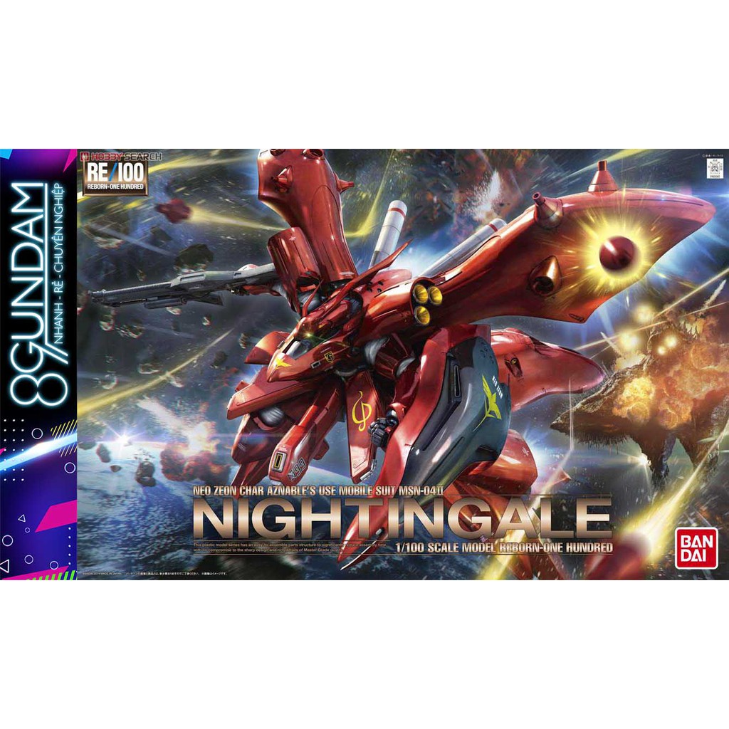 Mô Hình Lắp Ráp RE 1/100 MSN-04II Nightingale