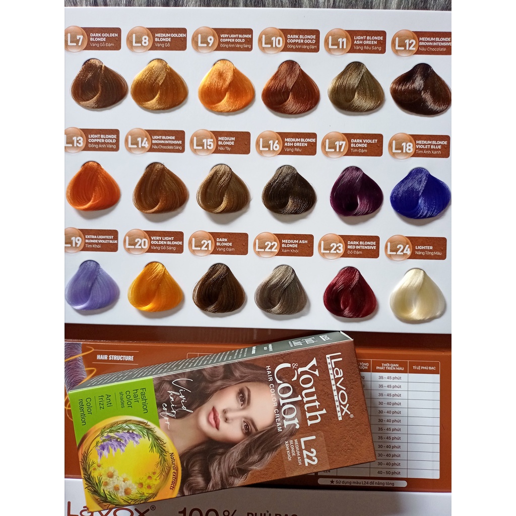 Nhuộm phủ bạc lavox - Youth Color chiết xuất từ thảo mộc