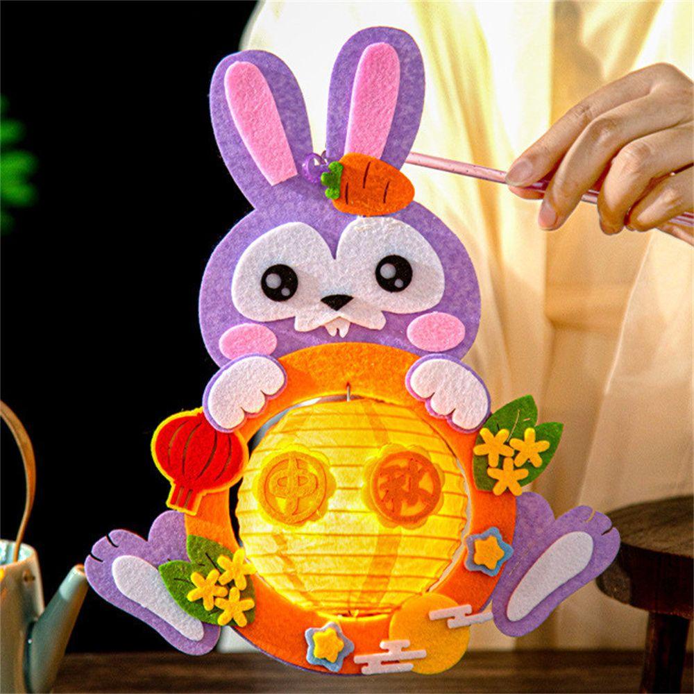 Lồng Đèn Giấy Thủ Công Hình Thỏ Treo Trang Trí Tiệc