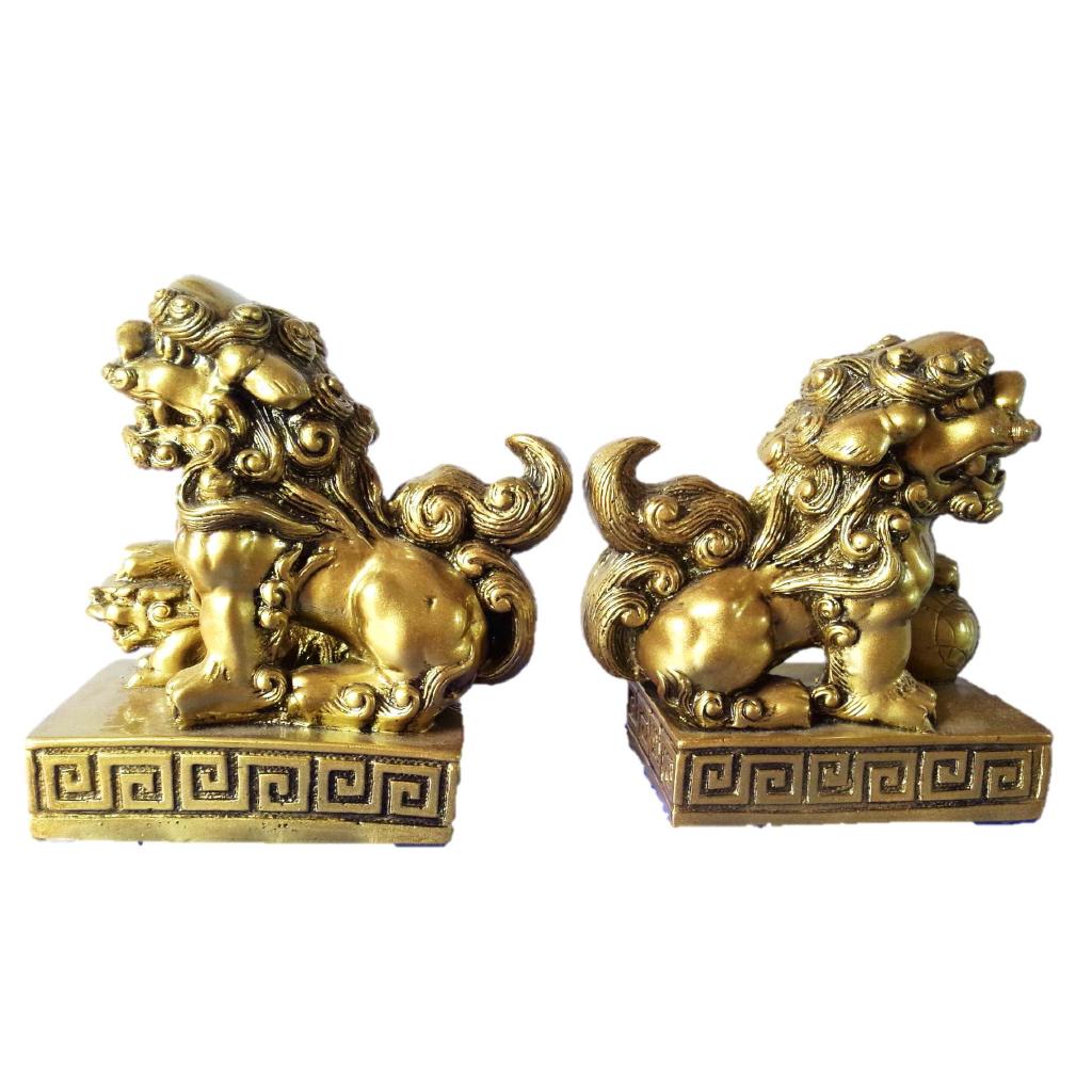 Tượng cặp Kì Lân 13x12cm