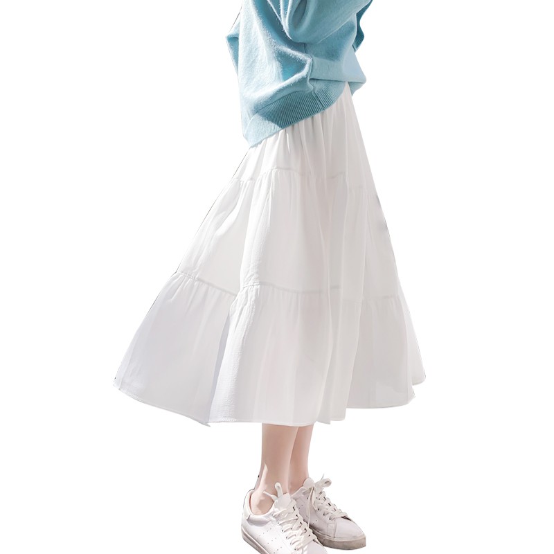 (ORDER) Chân váy xòe dài bồng bềnh vintage trẻ trung nữ sinh Hàn Quốc