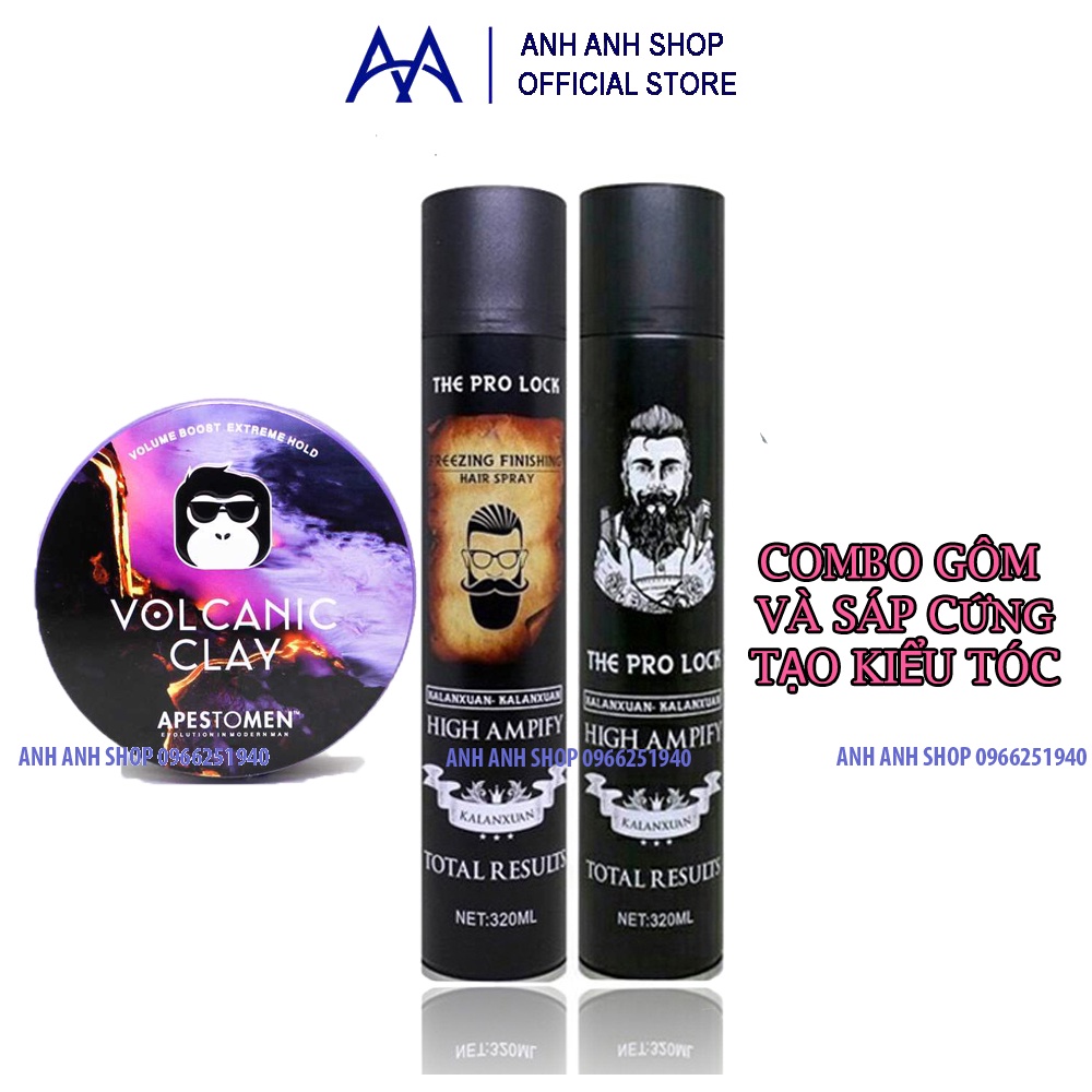 COMBO GÔM PROLOCK VÀ SÁP VOLCANICC ( TẶNG LƯỢC)