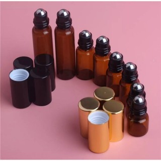 Combo 5 chai 1/2/3/5/10ml chai lăn thép không gỉ chiết nước hoa đựng tinh dầu dubai