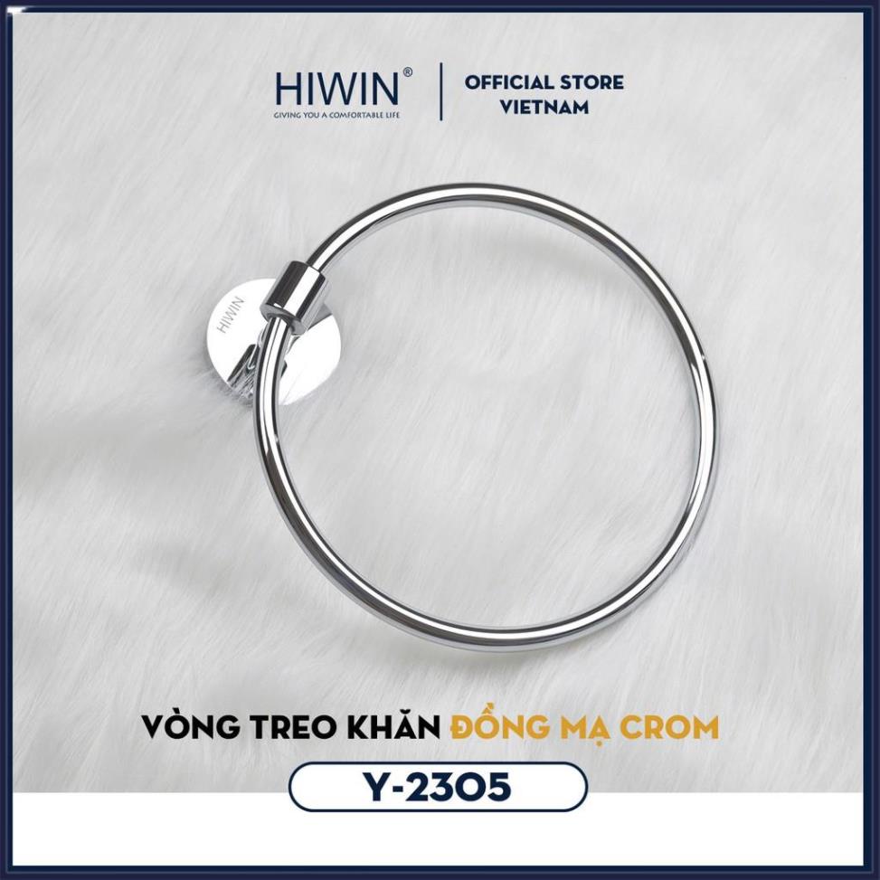 Vòng treo khăn đồng mạ crom mặt gương sáng bóng cao cấp Hiwin Y-2305